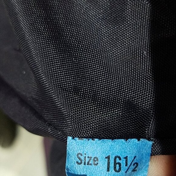 VINTAGE  DOUBLE BREASTED VELVET COAT W FAUX FUR - Picture 15 of 15